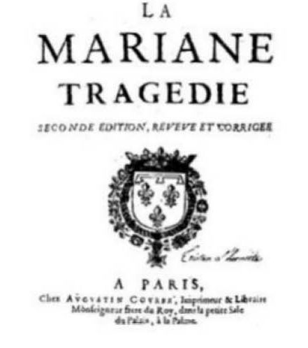 Séminaire 1 – La Mariane de Tristan L’Hermite