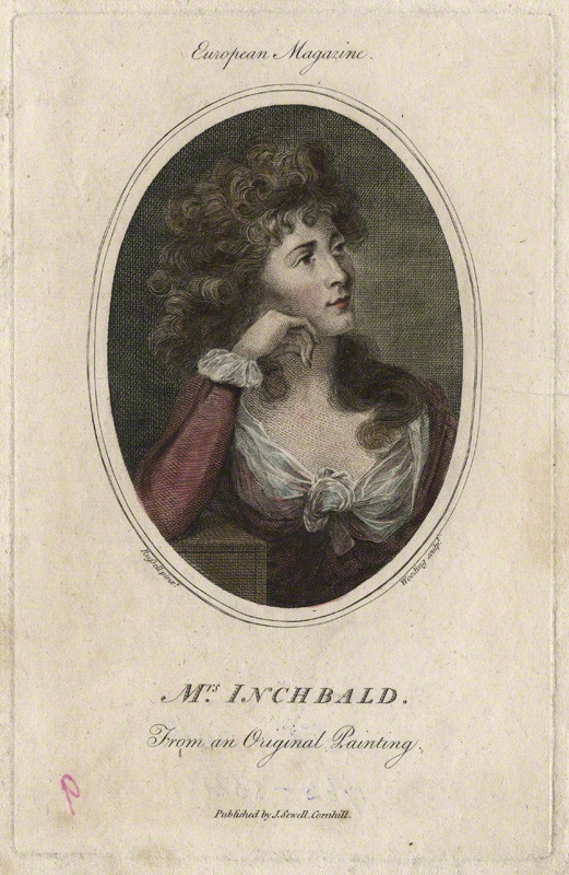 Tony Inchbald Elizabeth Inchbald (1753-1821) – Teatro Romantico